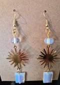 Moonstone earrings