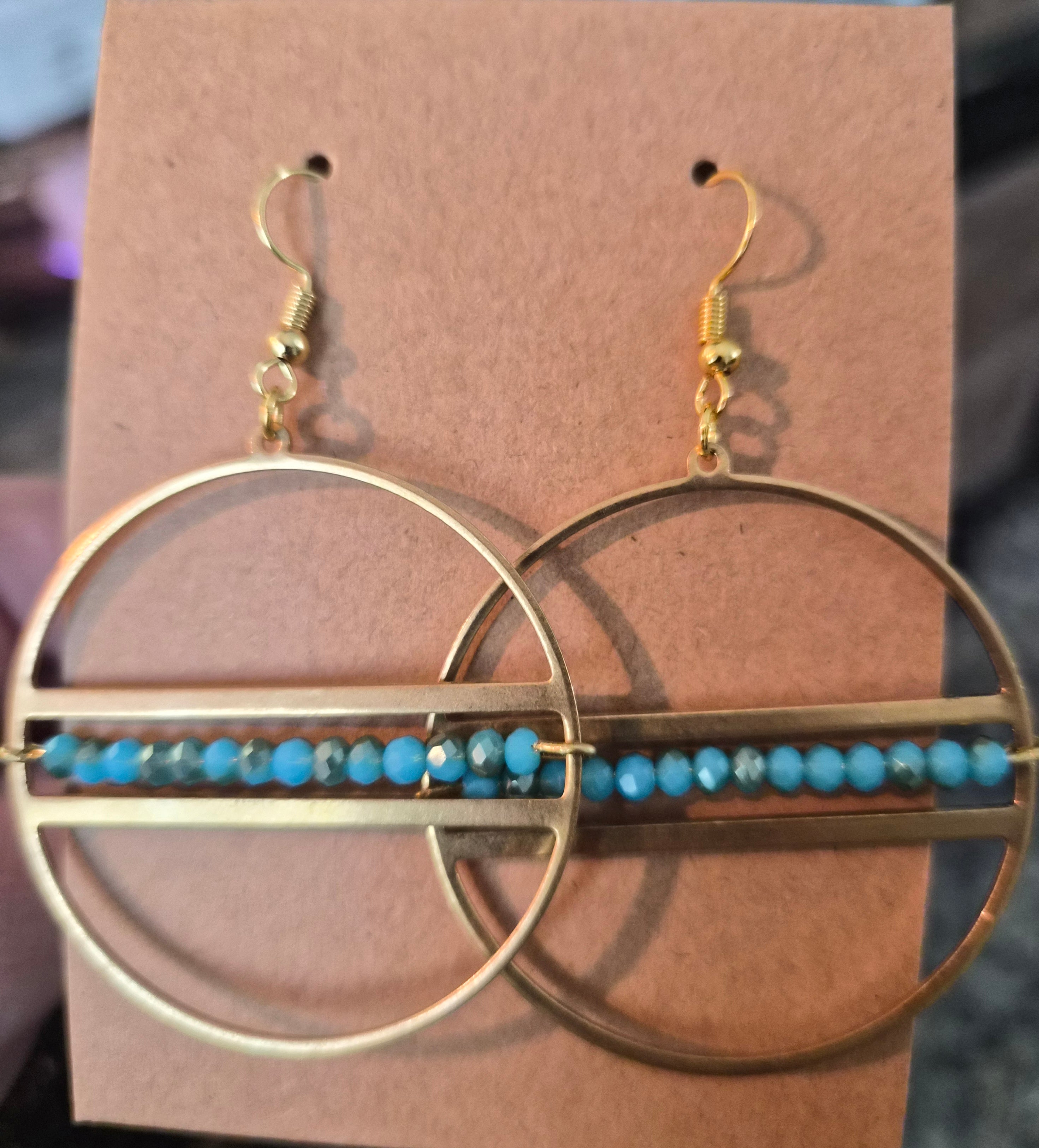 Beaded hoops