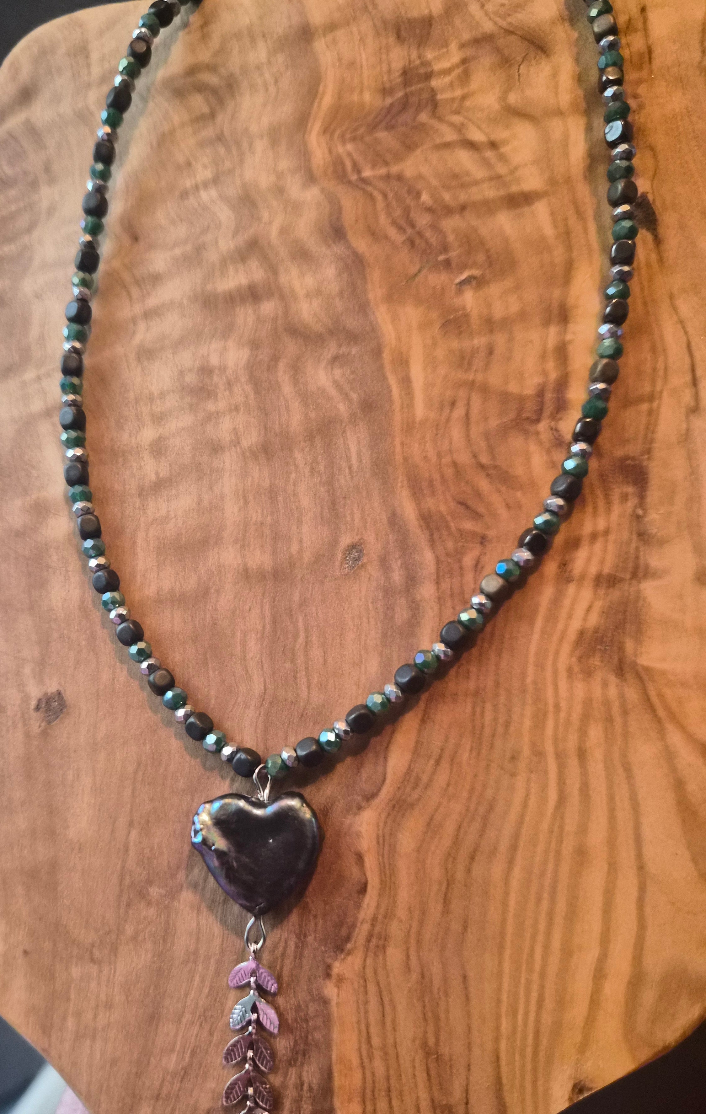 Shell heart necklace